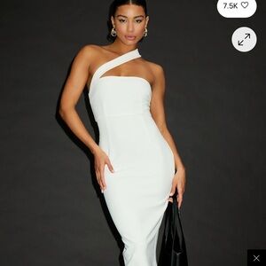 Elegant White Midi Dress